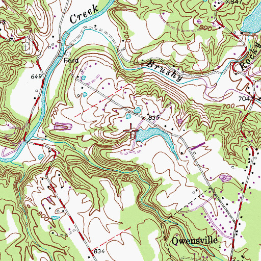 Topographic Map of Sumner Pond Dam, OH