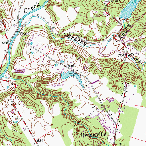 Topographic Map of Sumner Pond, OH