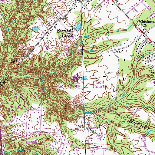 Topographic Map of Mullberry Hills Pond, OH