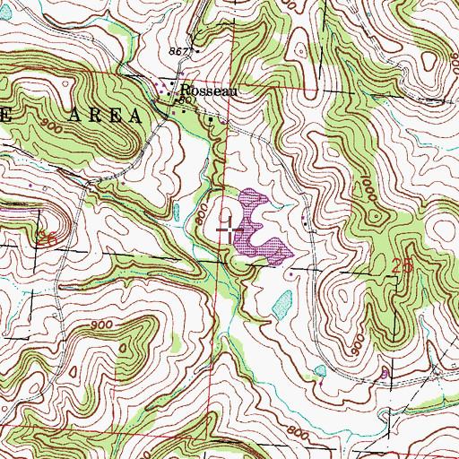 Topographic Map of Comstock Pond Dam, OH