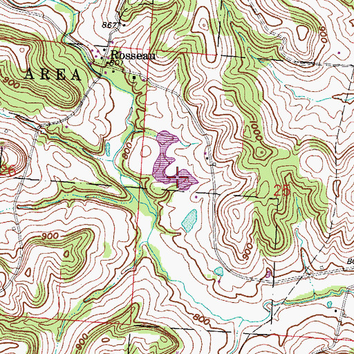 Topographic Map of Comstock Pond, OH