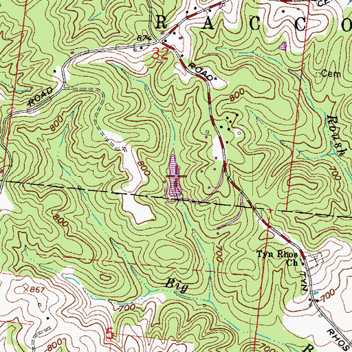 Topographic Map of Camp Francis Asbury Pond, OH