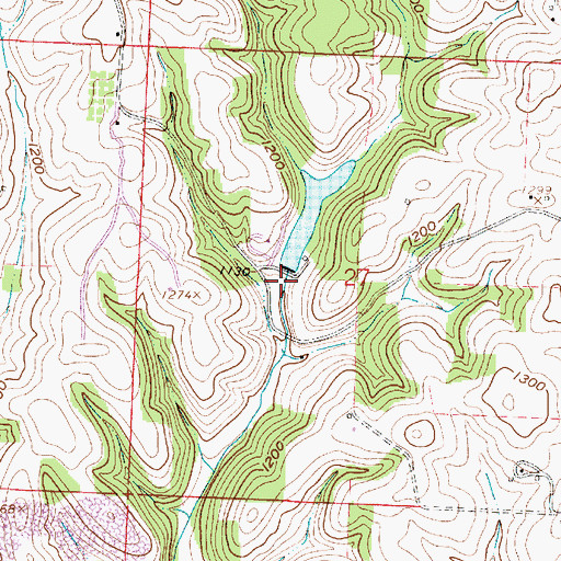 Topographic Map of Bethesda Sportsmans Club Pond Dam, OH