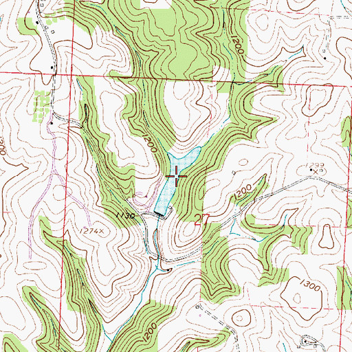 Topographic Map of Bethesda Sportsmans Club Pond, OH
