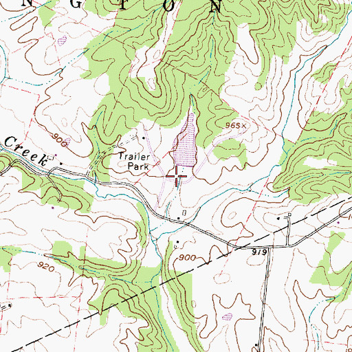 Topographic Map of Lake of the Woods Dam, OH