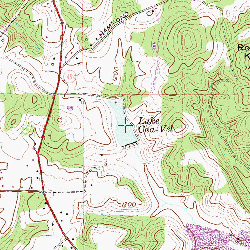 Topographic Map of Lake Cha-Vel, OH
