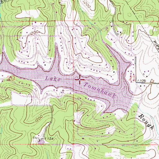 Topographic Map of Caldwell Spring Lake, OH