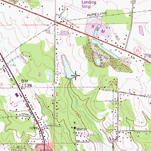 Topographic Map of Gould Pond Dam, OH