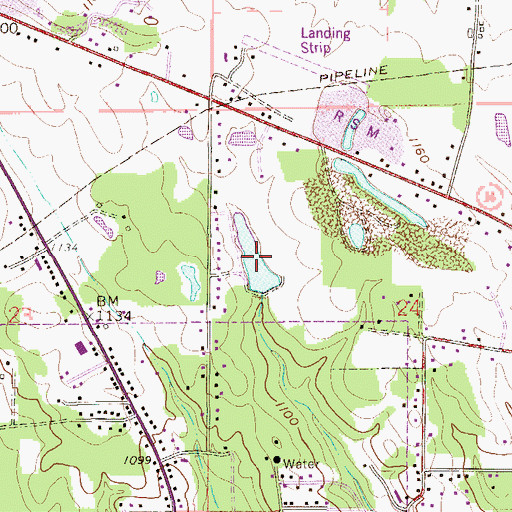 Topographic Map of Gould Pond, OH