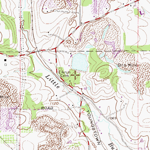 Topographic Map of Peterson Pond Dam, OH