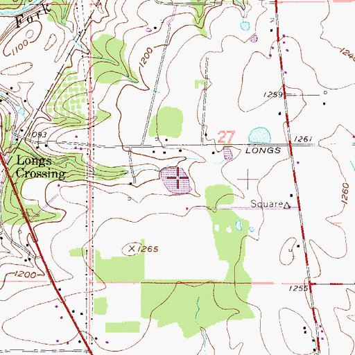 Topographic Map of Smith Pond, OH