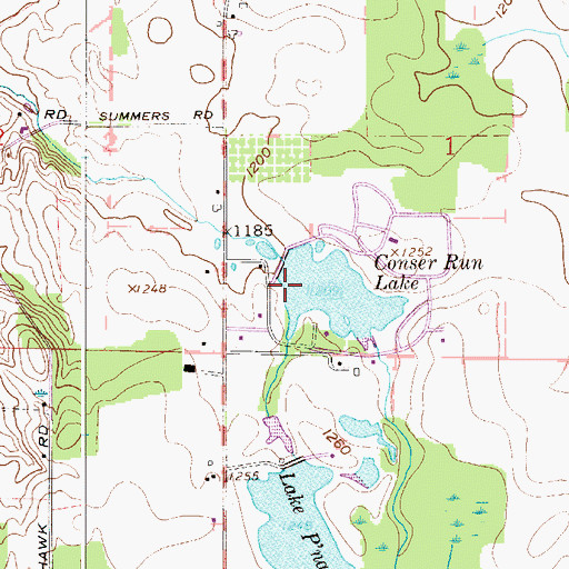 Topographic Map of Paradise Lake Dam, OH