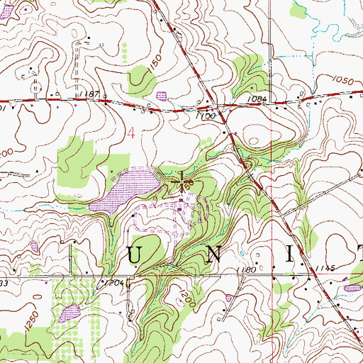 Topographic Map of Go-Tag-A-Long Lake Dam, OH