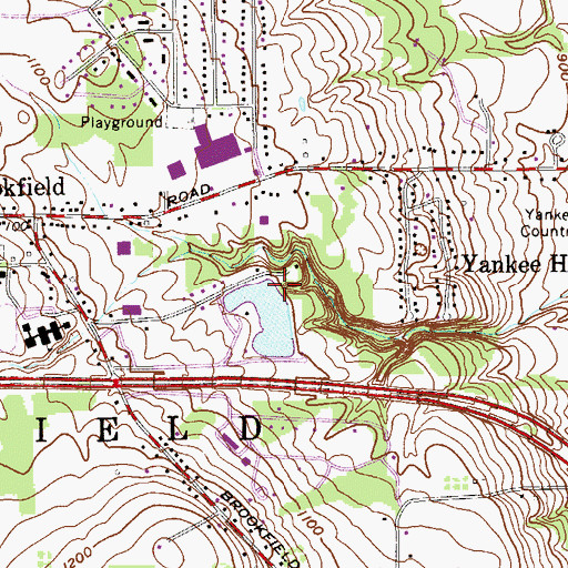 Topographic Map of Kirila Pond Dam, OH