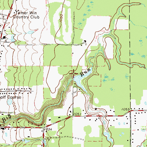 Topographic Map of Herr Pond Dam, OH