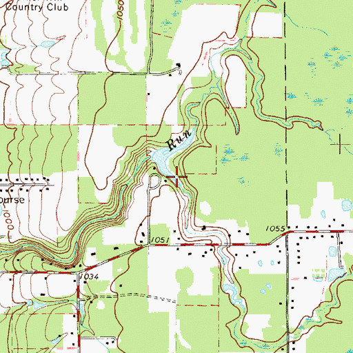 Topographic Map of Herr Pond, OH