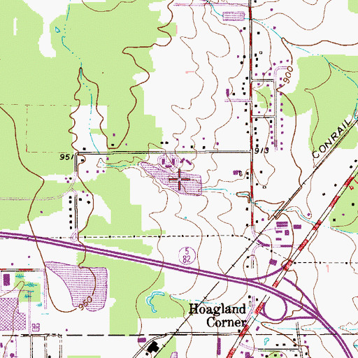 Topographic Map of Yount Pond, OH