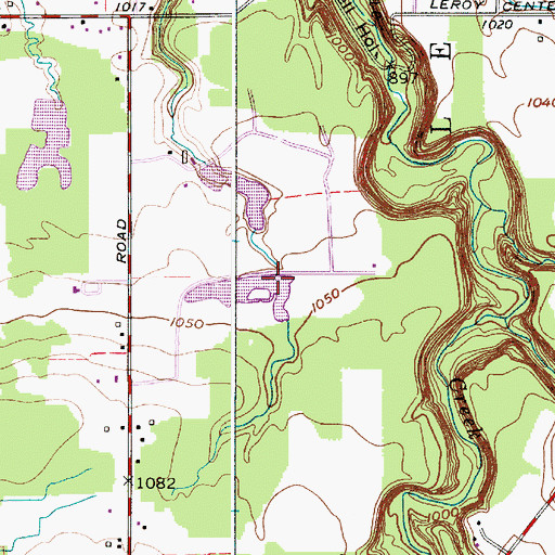 Topographic Map of Lake Erie Girl Scout Lake Dam, OH