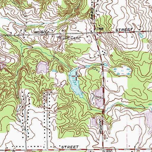 Topographic Map of Ohnoname 15 Dam, OH