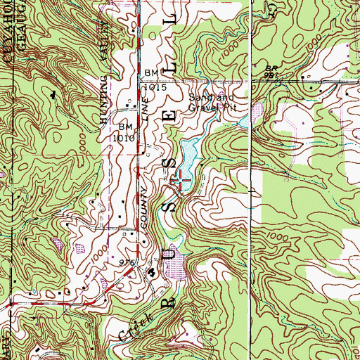 Topographic Map of Ohnoname 16 Dam, OH