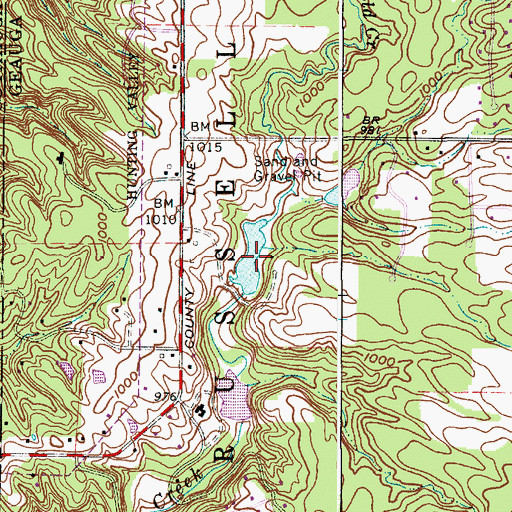 Topographic Map of Ohnoname 16 Reservoir, OH