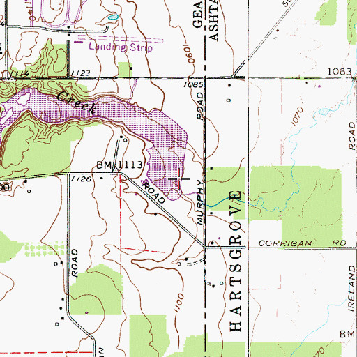 Topographic Map of Montmere Lake Dam, OH