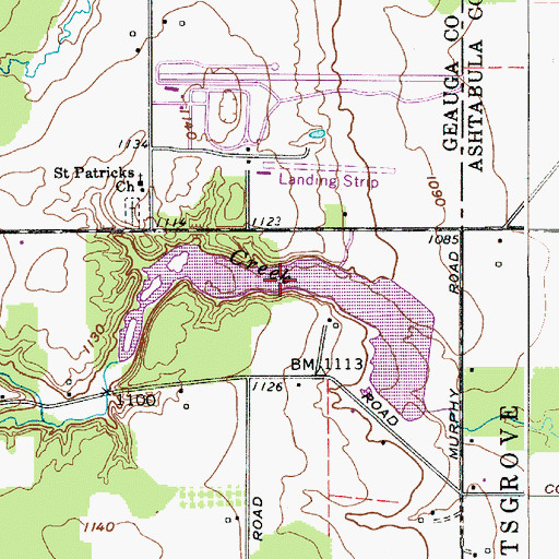 Topographic Map of Montmere Lake, OH