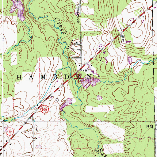Topographic Map of Kittredge Pond Dam, OH