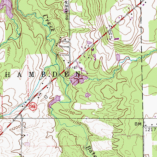 Topographic Map of Kittredge Pond, OH