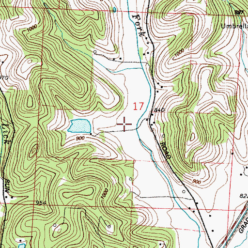 Topographic Map of Welch Pond, OH