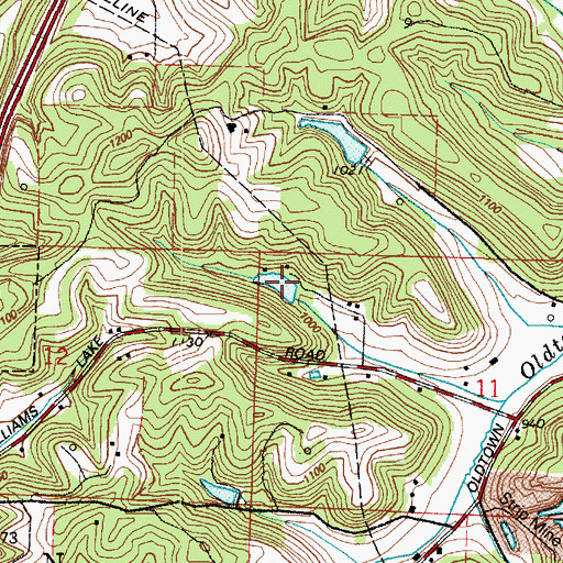 Topographic Map of Marsh Pond, OH