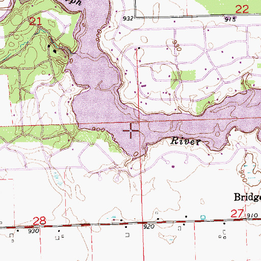 Topographic Map of Lake Seneca, OH