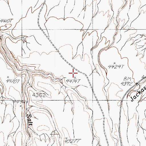 Topographic Map of Salt Weed Bench, AZ