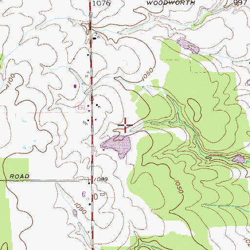 Topographic Map of Galicki Pond Dam, OH