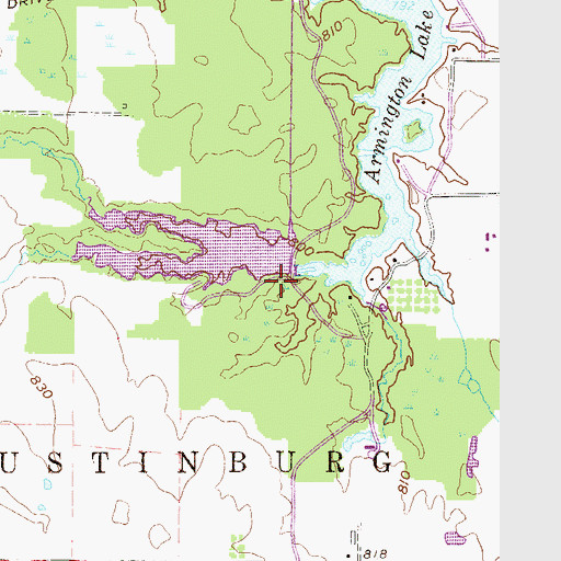 Topographic Map of Lake George Dam, OH