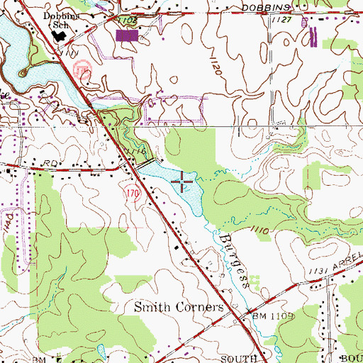 Topographic Map of Collier Lake, OH