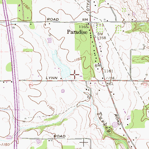 Topographic Map of Lake Placid Dam, OH