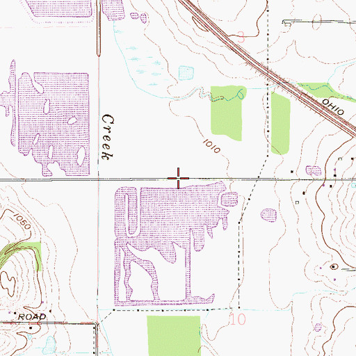 Topographic Map of Mahoning Duck Hunters Club Pond Dam, OH