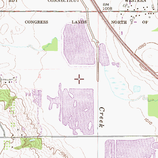 Topographic Map of Calvins Marsh Dam, OH