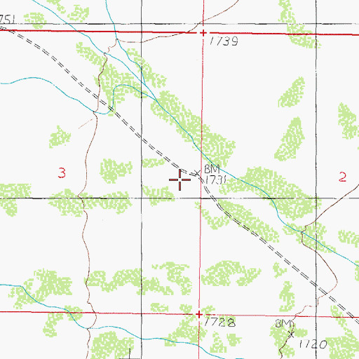 Topographic Map of Salt Well, AZ