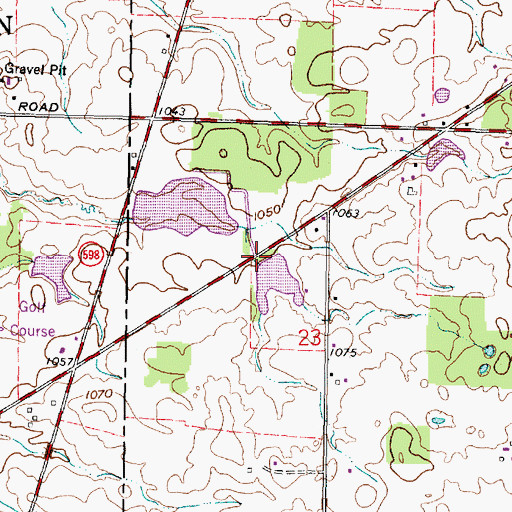 Topographic Map of Cooke Pond Dam Number One, OH