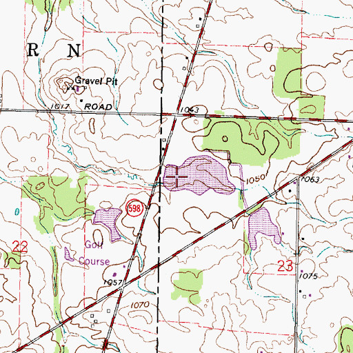 Topographic Map of Cooke Pond Dam Number Two, OH