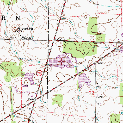 Topographic Map of Cooke Pond Number Two, OH