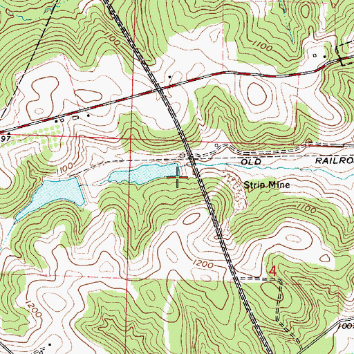 Topographic Map of Stanley Lake Dam 006, OH