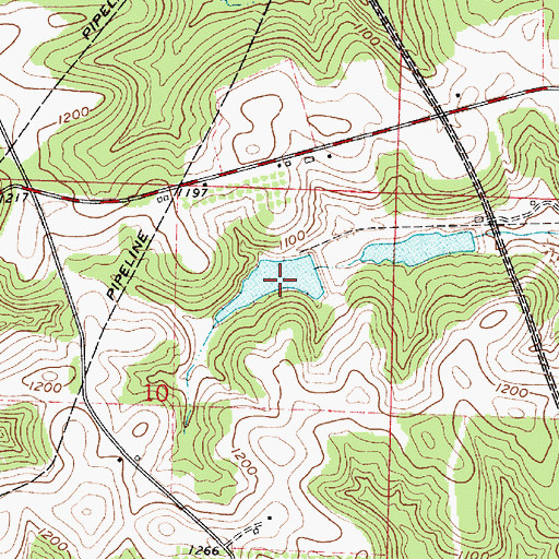 Topographic Map of Stanley Lake 007, OH