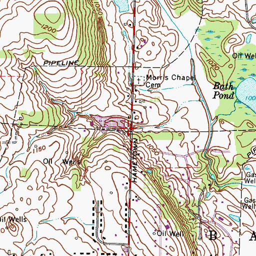 Topographic Map of Von Gunten Dam, OH
