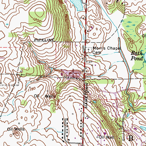 Topographic Map of Von Gunten Pond, OH