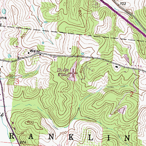 Topographic Map of Di-Or Pond, OH