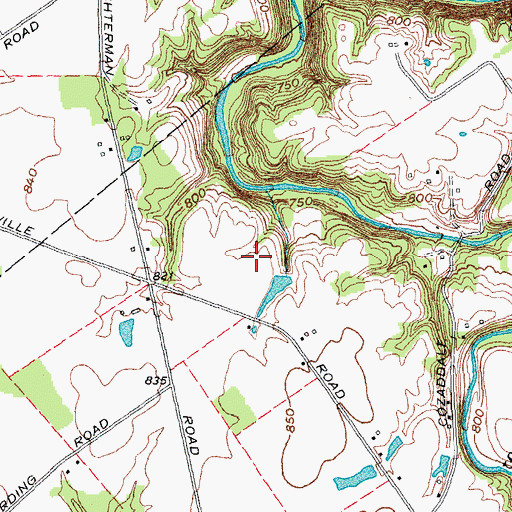 Topographic Map of Harper Pond Dam, OH