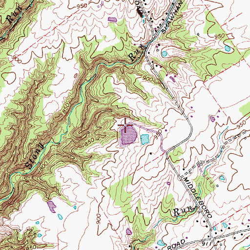 Topographic Map of Murphy Pond Dam, OH